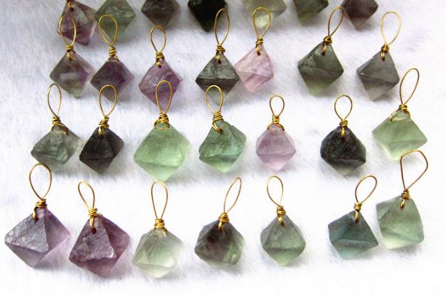 geometric fluorite stones