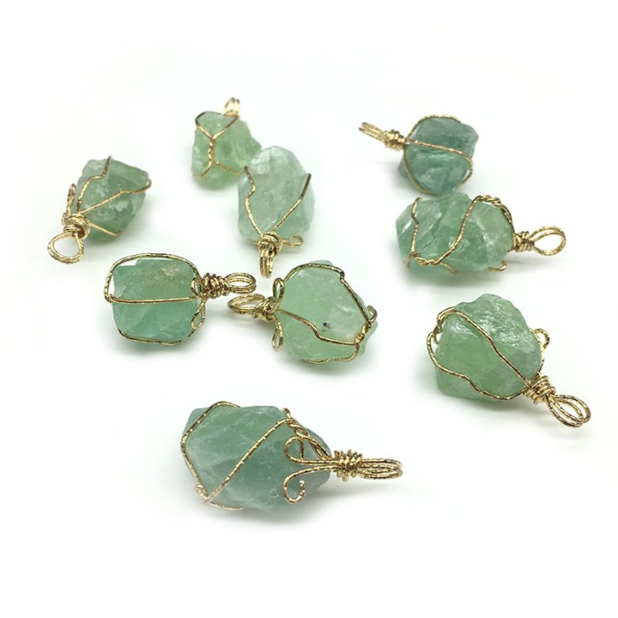 green fluorite stone rough